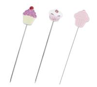 3 PCS Baking Skewer, Cake Tester Needle Sticks Kitchen Baking Gadgets - Set of 3 Stainless Steel Cake Testing Needles, Practical Cake Tester for Baking Enthusiasts