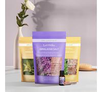3 Pcs Bath Epsom Salts with Himalayan Bath Salt Set