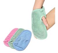 3 PCS Bathing Shower Mittens Body Wash Massage Spa Mitt Towel for Adults Children Body Back Rubbing Exfoliating Washing Cleaning Color Random