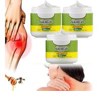 3 Pcs Beevana Bee Venom Joint and Bone Therapy Cream, Beevana Ultra Strength Pain Relief Cream, Joint & Bone Therapy Cream, Bee Venom Joint Therapy Cream, for Back,Neck,Hands,Feet, 30g