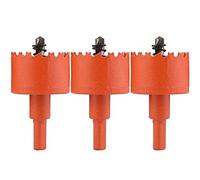 3 Pcs Bi-Metal Hole Saw HSS Centring Drill Bit, Plastic(Diameter 48mm)