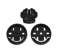3 Pcs Bike Computer Mount Holder Base Set for Bryton for Cateye Bicycle Stopwatch GPS Cycling Accessories Black Plastic Compatibility