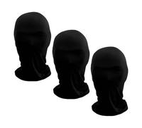3 Pcs Black Full Face Mask See Through Full Face Cover Halloween Mask Spandex Hood Robber Cover Halloween Head Covers