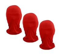 3 Pcs Black Full Face Mask See Through Full Face Cover Halloween Mask Spandex Hood Robber Cover Halloween Head Covers