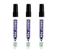 3 PCS Black Grout Pen, Tile Grout Pen for Repair, Waterproof & Moldproof Grouting Marker for Bathroom Kitchen Floor Wall, Non-Toxic Quick-Dry Tile Reviver with Strong Coverage, Stain Mildew Resistant