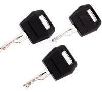 3 Pcs Black Ignition Keys Replacement Key for Case IH Tractor Dozer Backhoe D250 for Case/International Harvester Excavator,Switches
