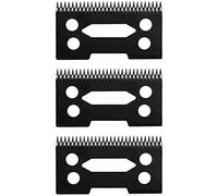 3 PCS Black PRO Hair Clipper Replacement Ceramic Blades fit Wahl Magic Clip Senior Cordless Clipper