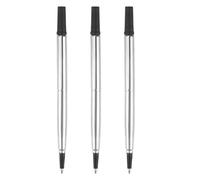 3 Pcs Black Rollerball Pen Refills, Parker Pen Refills Compatible with Parker Quink Rollerball Pens, Medium Tip (0.7mm) for Smooth Writing, Quick Drying, Ideal for Both Professional & Personal Use