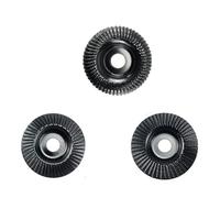 3 Pcs Black Wood Carving Disc Set for 4" Or 4 1/2" Angle Grinder Shaping Wheel Grinding for Cutting(100 22mm)