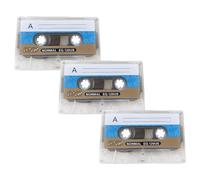 3 PCS Blank Cassette Tapes ,90 Min Recording Time, Audio Storage for Car Stereos & Other Devices