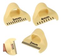 3 PCS Blanket Stitch Thumb Guide,DIY Stitching Tool,Practical Edge Stitch Lock & Sewing Gauge,Quilting Rulers & DIY Stitching Aids,Mini Thumb Stitch Guide Needle Gauge,Ruler Sewing Finger Ruler Kit