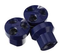 3 Pcs Blue Aluminum Air Hose Inline Manifold Splitter Smy-3