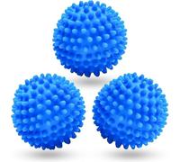 3 Pcs Blue Tumble Dryer Balls, Prevent Clothing from Getting Tangled,Reusable Soft Drying Balls for Tumble Dryer,Laundry Balls for Washing Machine,Rapid Dryer Ball,Washing Machine Balls