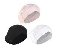 3 Pcs Bonnet Cotton Hijab Undercap Breathable Modal Elastic Head Wraps Women Elastic Islamic Muslim Inner Cap Solid Color Bone Headscarf Soft Tube Turban Beanie Headwrap Cancer Patient Head Cover
