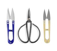 3 PCS Bonsai Tree Pruning Kit, Pruner Shears for Bud and Leaves Trimmer Yarn Thread Cutter Mini Small Snips Trimming DIY Supplies