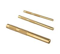 3 Pcs Brass Drift Punch Set, Non Marring Punches for Pin Removal, Mechanic Hand Tools for Automotive Repair, Woodworking Chisels and Metal Working, Workshop Essentials, 3/4 1/2 3/8 Inch