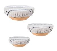 3 Pcs Bread Proofing Bowl Covers, Reusable Bowl Covers for Bread Proofing, 9/10/13 Inches Basket Linen Cloths Cover, Elastic Linen Breads Proofings Liners for Sourdough Baking