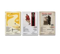3 PCS Bruno Poster Mars Vintage Music Album Cover Poster Wall Art Canvas Posters Room Decorative Aesthetic Poster Print Decor Posters 08x12inch(20x30cm)-3pcs Style