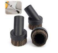 3 Pcs Brushes for Henry Hoover Attachments,Universal Replacement Round Horse Hair Dusting Suction Brush Head,Compatible with Henry Hetty Head Parts and Accessories,Nozzle Cleaner Dust Brush Tool 32mm