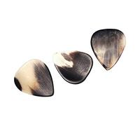 3 Pcs Buffalo Horn Guitar Picks for Acoustic/Folk Guitar Accessories