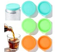 3 PCS Can Lids for Tins, Silicone Can Lids Soda to Keep Fizzy, Reusable Can Covers for Drinks, Coke Beer, Pop Cans, Dust Proof Drink Protectors
