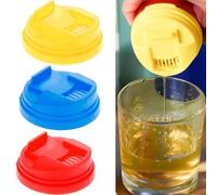 3 Pcs Can Tops Covers,Soda Can Covers, Can Lids Protector for Beer,Can Covers Reusable Leakproof Drink for Beer, Juice & Soft Drink Beverage cover (Red & Blue & Yellow)