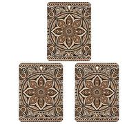 3 PCS Car Air Freshener Cards Personalized Batik Patterns Automotive Air Fresheners Long-Lasting Double Sided Hanging Scented Card for Car Rearview Wardrobe Bathroom White