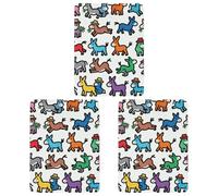 3 PCS Car Air Freshener Cards Personalized Donkeys Graffiti Automotive Air Fresheners Long-Lasting Double Sided Hanging Scented Card for Car Rearview Wardrobe Bathroom White