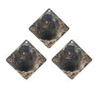 3 Pcs Car Air Fresheners Hanging Fragrance Scented Cards Auto Tablets Rearview Mirror Pendant Crater Car Fresheners for Auto Interior Bedroom Wardrobe Shoe Cabinet