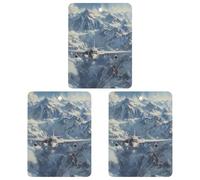 3 Pcs Car Air Fresheners Hanging Fragrance Scented Cards Auto Tablets Rearview Mirror Pendant Flying over The Mountains Car Fresheners for Auto Interior Bedroom Wardrobe Shoe Cabinet