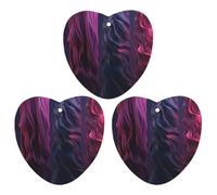 3 Pcs Car Air Fresheners Hanging Fragrance Scented Cards Auto Tablets Rearview Mirror Pendant Purple Wavy Stripes Car Fresheners for Auto Interior Bedroom Wardrobe Shoe Cabinet
