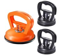 3 Pcs Car Dent Puller, Dent Removal Kit, Dent Remover Tool, Car Dent Puller Kit with Suction Cup, Glass, Screen, Tiles Lifting, Objects Moving, Car Dent Puller Kit (1 Large Orange + 2 Small Black)