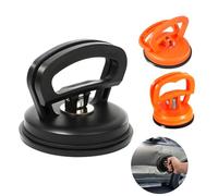 3 PCS Car Dent Puller, Powerful Car Dent Puller Suction Cup, Dent Removal Kit and Dent Repair Kit Handle Lifter for Cars Body, Glass, Screen, Tiles Lifting and Objects Moving (One Black+Two Orange)
