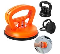 3 PCS Car Dent Puller, Powerful Car Dent Puller Suction Cup, Dent Removal Kit and Dent Repair Kit Handle Lifter for Cars Body, Glass, Screen, Tiles Lifting and Objects Moving (One Orange+Two Black)