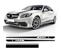 3 Pcs Car Hood Decal Edition 1 Side Stripes Skirt Sticker, for Benz E Class W212 E63 AMG S212 A207 C207 E250 E300 E350 Car Universal Decals