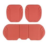 3 pcs Car Seat Cover,for Peugeot E3008 2024- (Upper-Floor Boot Position) Anti-Slip Soft Car Seat Cushions, Breathable Anti-Sweat Cushion,Comfortable Auto Seat Cushion for Front Seats,Red