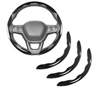 3 Pcs Car Steering Wheel Cove, for Ford Transit 2014-2024 2025 Segmented Steering Wheel Protector Anti-Slip Grip Cover Auto Accessories