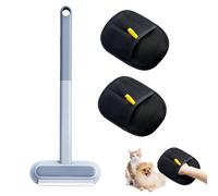 3 PCS Celery Pets, Multifunctional Hair Removal Brush, Pet Hair Removal Glove, 3-in-1 Bundle with Remover Mitt, Washable & Portable, Reusable Pet HairRemoval Brush Tool for Dog and Cat
