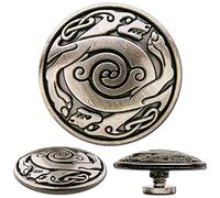 3 Pcs. Celtic Dogs Screwback Conchos, Decorative Screw Back Rivets