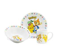 3 PCS CERAMIC SNACK SET (PLATE, BOWL, MUG) IN GIFT BOX POKEMON HAPPY FUN