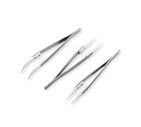 3 PCS Ceramic Tweezers, Precision Anti-Static Tweezer Kit for Electronics Repairing, Jewelry Making and DIY (3 Type)