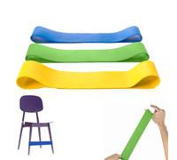 3 Pcs Chair Bands ADHD Aids, Chair Bands for Sensory Chair ADHD Toys Wobble Cushion Fit Kids with Fidgety Feet Sensory ADHD Autism Anxiety Hyperactivity (0.4, 0.6, 0.8 mm Green Blue and Yellow)