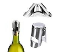 3 Pcs Champagne Stoppers,Champagne Stopper with Stainless Steel,Reusable Bottle Saver Sealer Vacuum Sealed Wine Stoppers,for Wine Champagne Beer Collection, Champagne Saver Plug, Sparkling Wine Bottle