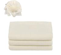 3 Pcs Cheesecloth, 50 x 50 cm Unbleached Grade 90 Muslin Cloths for Cooking Ultra Fine Washable Cheese Cloths for Straining for Filtering Juice Cheese Tea Coffee