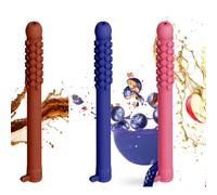 3 PCS Chewable Breathers, Chewing Sticks for Adults, Focus Aid for Work, Study and Travel, Oral Tool, Offers a Subtle Alternative to Nervous Habits like Pen Chewing or Nail Biting.(Purple, Pink, Brown