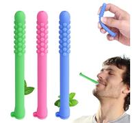 3 PCS Chewable Breathers Stick with Essential Oil, Chewable Essential Oil Breath Stick for Aromatherapy on The Go, Natural Focusing, Chewable Puffer for Focus & Clear Respiratory Function