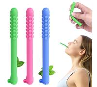 3 PCS Chewable Breathers Stick with Essential Oil, Chewable Essential Oil Breath Stick for Aromatherapy on The Go, Natural Focusing, Chewable Puffer for Focus & Clear Respiratory Function