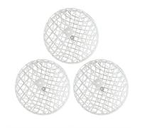 3 Pcs Chicken Animals Cage Ball, Plastic Rolling Orb Movable for Chickens Rabbits Birds Pigeons, Portable Round Chicken Habitat for Yard, Farm, Garden with Detachable Mesh (White-40cm)