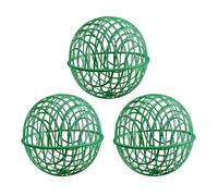 3 Pcs Chicken Animals Cage Ball, Plastic Rolling Orb Movable for Chickens Rabbits Birds Pigeons, Portable Round Chicken Habitat for Yard, Farm, Garden with Detachable Mesh (Green-50cm)