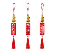 3 Pcs chinese new year decorations 2025, New Year Decoration Snake Year Decorations Tassel Charm Culture Decor, Chinese New Year Decorations Car Pendant Tassel